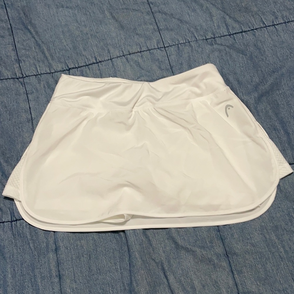 Head white tennis skirt